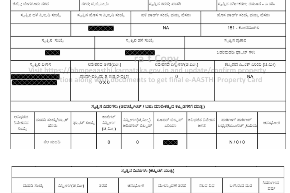 How to Apply for E-Khata in Bangalore online